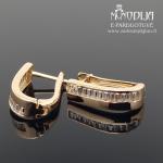 Auksiniai auskarai su akutėmis