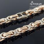 Auksinė apyrankė su baltu auksu