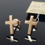 Auksiniai auskarai Kryžiukai