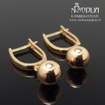 Kabantys auksiniai auskarai Burbulai