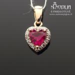 Auksinis pakabukas Širdelė