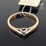 Auksinis žiedas su Širdele