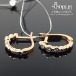 Auksiniai auskarai su briliantais