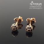 Auksiniai auskarai burbuliukai