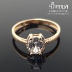 Auksinis žiedas su akmenukais