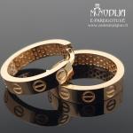 Auksiniai auskarai rinkės