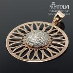 Auksinis pakabukas su akutėmis