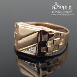 Vyriškas auksinis žiedas