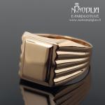 Vyriškas auksinis žiedas