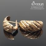 Graviruoti auksiniai auskarai