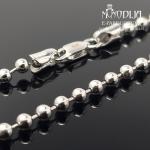 Balto aukso grandinėlė su burbuliukais