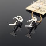 Balto aukso auskarai 