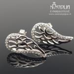 Sidabriniai auskarai su akutėmis