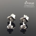 Sidabriniai auskarai su akutėmis