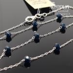 Sidabrinė grandinėlė su karoliukais