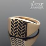 Vyriškas auksinis žiedas