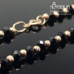 Auksinė grandinėlė su karoliukais