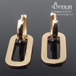 Kabantys auksiniai auskarai