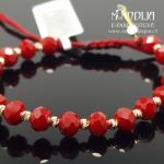 Auksinė apyrankė su karoliukais