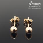 Auksiniai auskarai burbuliukai