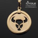 Auksinis pakabukas Jautis