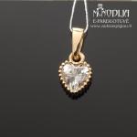 Auksinis pakabukas Širdelė