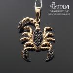 Auksinis pakabukas Skorpionas