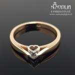 Auksinis žiedas Širdelė