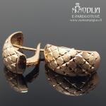 Auksiniai graviruoti auskarai