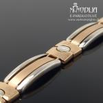 Auksinė apyrankė su baltu auksu