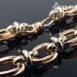 Auksinė apyrankė su baltu auksu