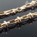 Auksinė apyrankė su baltu auksu