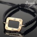 Auksinė apyrankė su akmenukais