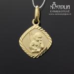 Geltono aukso pakabukas Angeliukas