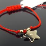 Auksinė apyrankė Žvaigždutė su briliantu