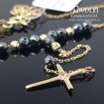 Auksinis rožančius su briliantu