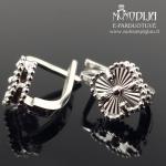 Balto aukso auskarai Dobiliukai