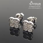 Balto aukso auskarai Dobiliukai