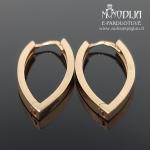 Kabantys auksiniai auskarai