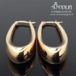 Kabantys auksiniai auskarai