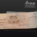 Užspaudžiamas auksinis auskaras