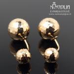 Auksiniai auskarai burbulai