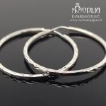 Balto aukso auskarai rinkės