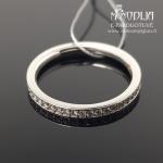 Balto aukso žiedas su briliantais