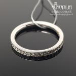 Balto aukso žiedas su briliantais