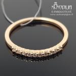 Auksinis žiedas su briliantais