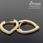 Auksiniai auskarai su briliantais