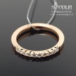 Auksinis žiedas su briliantais