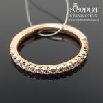 Auksinis žiedas su briliantais