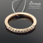 Auksinis žiedas su briliantais